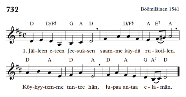 732 Jälleen eteen Jeesuksen